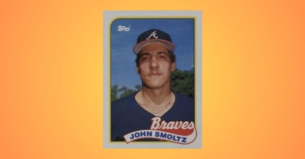 1989 Topps #382 John Smoltz Rookie Card