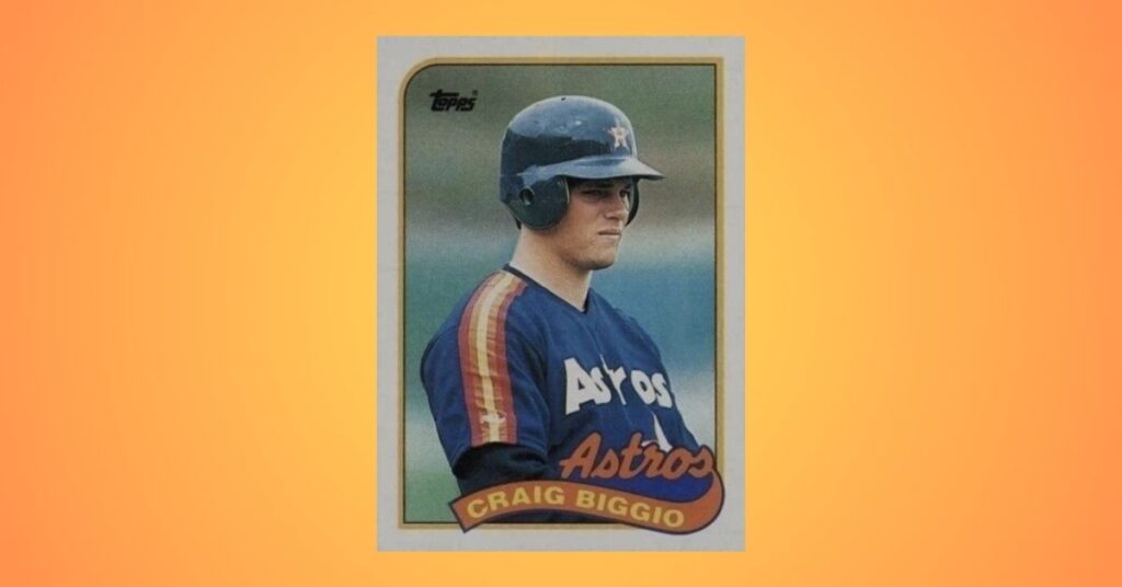 1989 Topps #49 Craig Biggio Rookie Card