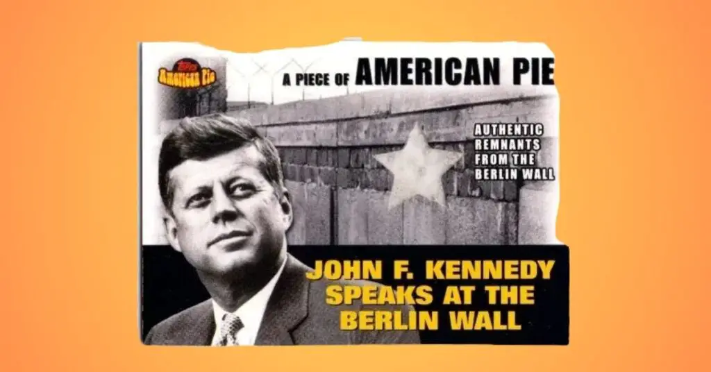 2001 Topps American Pie Berlin Wall Relic