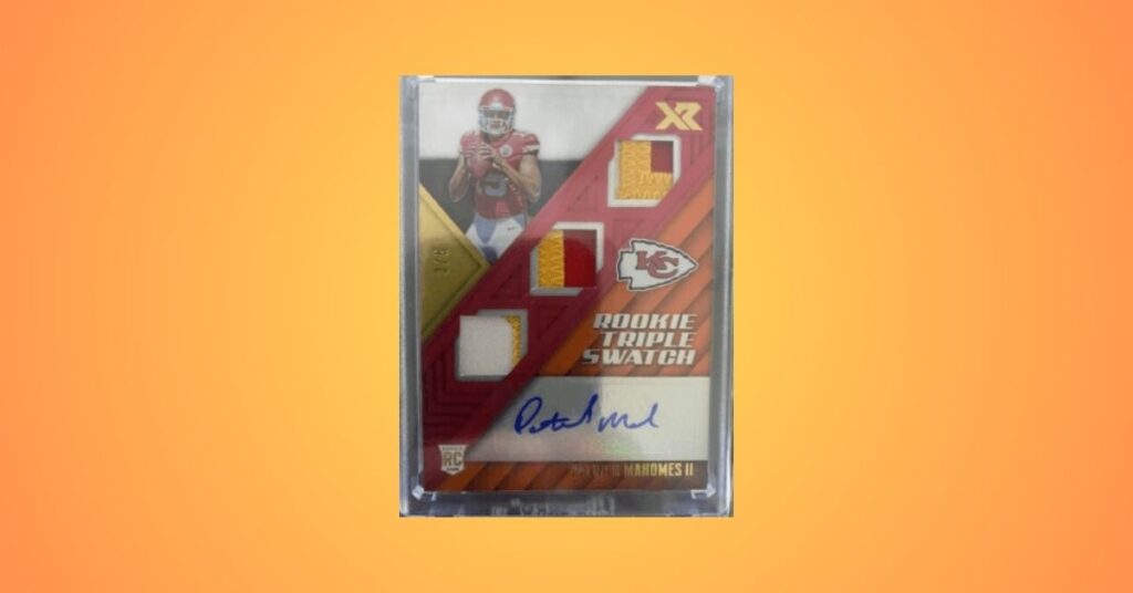 2017 Panini XR Patrick Mahomes RC Auto Triple Jersey #164 /25